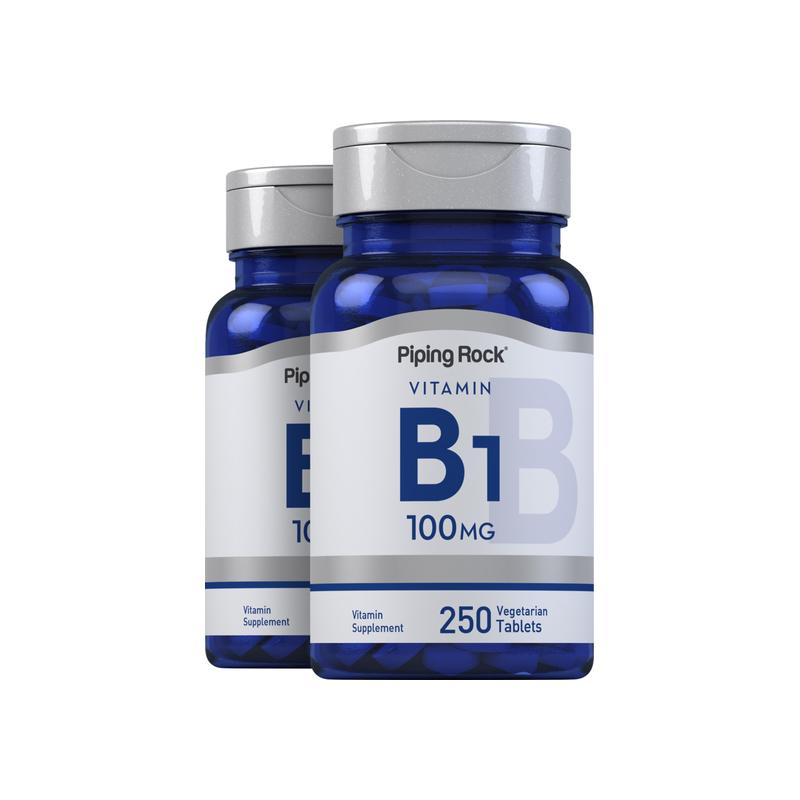 维生素 B1（硫胺素），每片 100 毫克，250 片，共 2 瓶