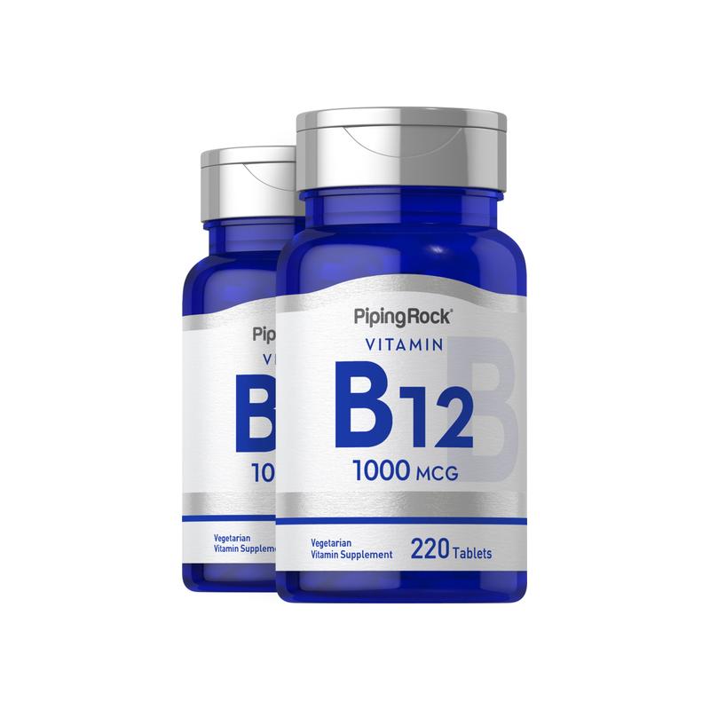 维生素 B12，每片 1000 微克，220 片，共 2 瓶
