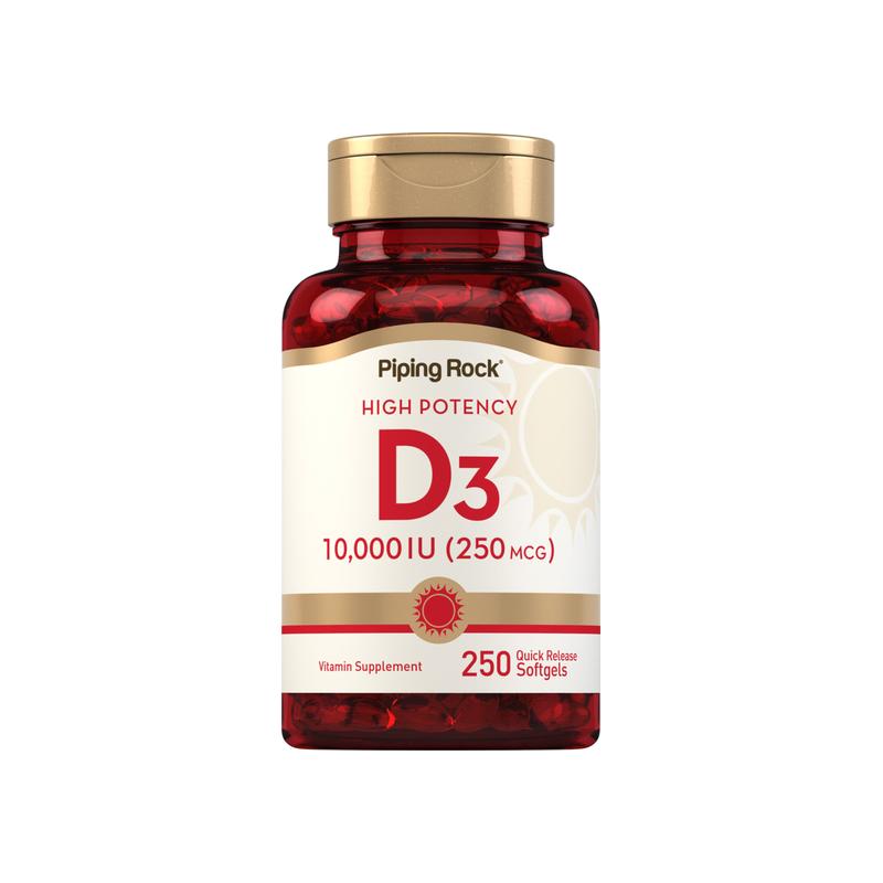 高含量维生素 D3（10000  IU），250 粒