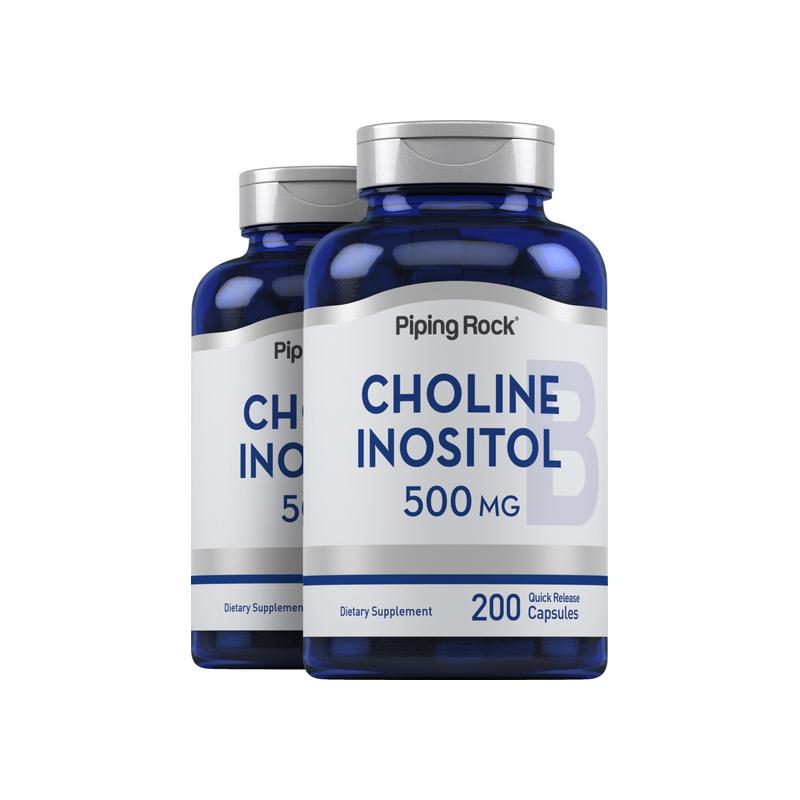 胆碱肌醇，每粒 500 毫克，200 粒，共 2 瓶
