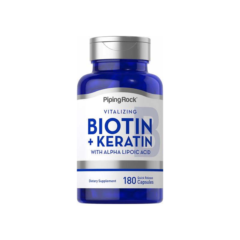 生物素 5000 微克 + 角蛋白，180 粒