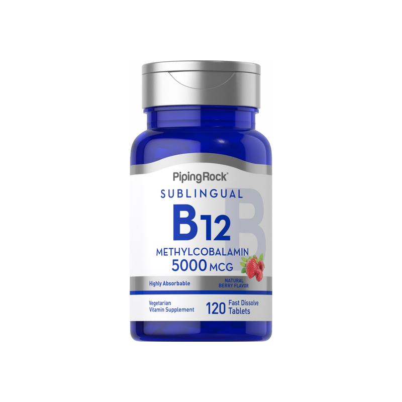 Methylcobalamin B-12（Sublingual）,5000 mcg,120 速溶片剂