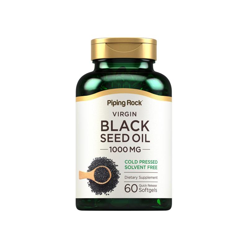 Black Seed 油,1000 毫克,60 速释软胶囊