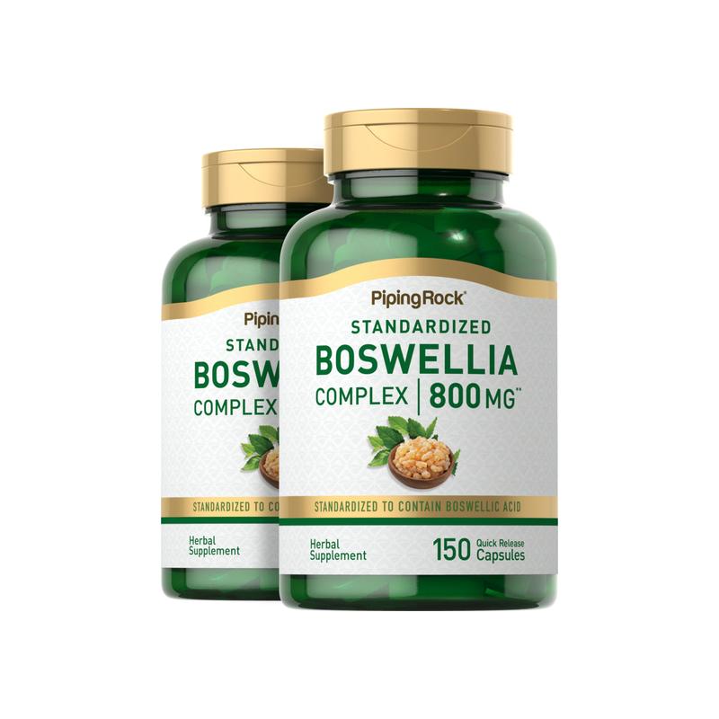 Boswellia Serrata Standardized 复合物,800 毫克,150 速释 胶...