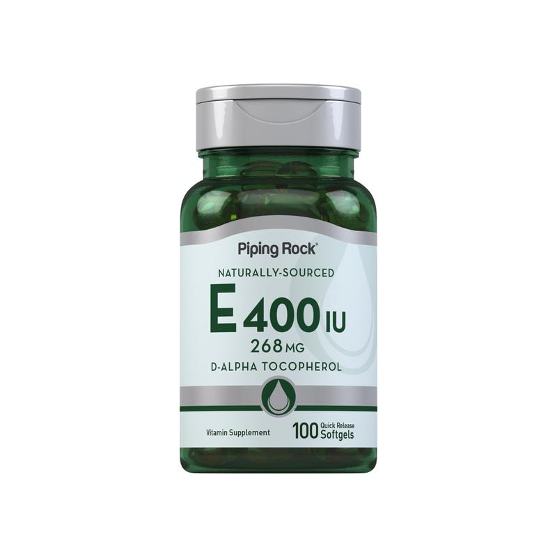 天然 维生素 E,400 IU,100 速释软胶囊