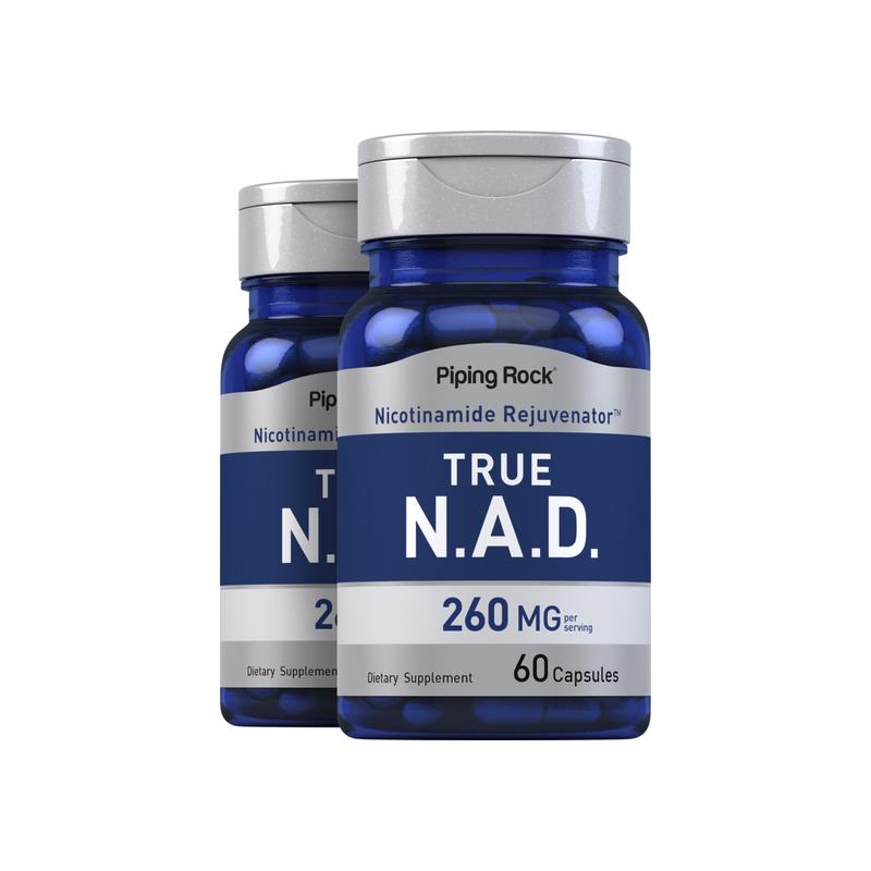 NAD 补充剂，每份 260 毫克，60 粒，共 2 瓶