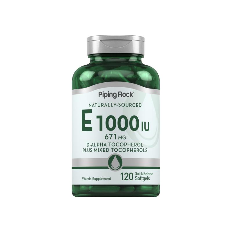 天然维生素 E（含混合生育酚），1000  IU，120 粒
