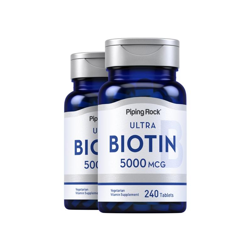 生物素，每片 5000 微克，240 片，共 2 瓶