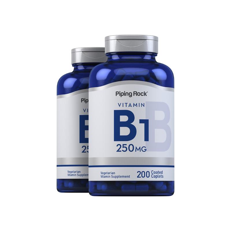 维生素 B1（硫胺素），每片 250 毫克，200 片 / 瓶，共 2 瓶