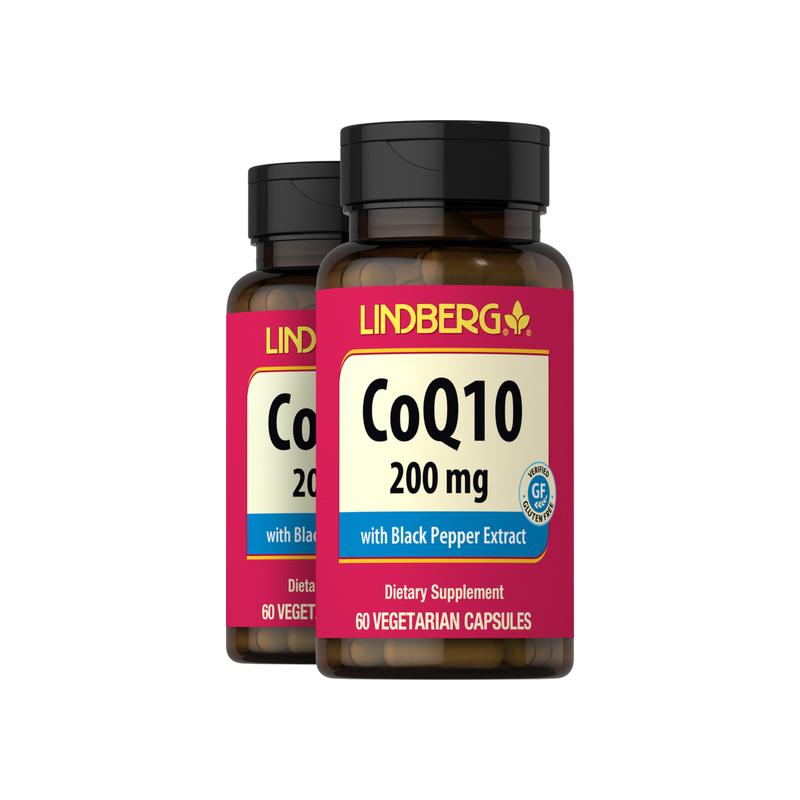 辅酶 Q10，每粒 200 毫克，60 粒，共 2 瓶