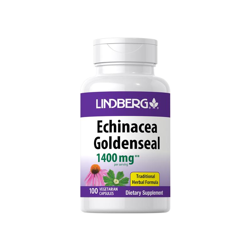 紫锥菊 + 白毛茛复合物，每份 1400 毫克，100 粒