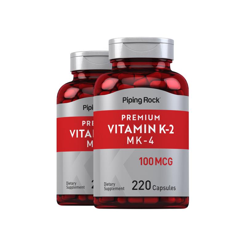 维生素 K2（MK-4 型）胶囊，100 微克 / 粒，220 粒 / 瓶，共 2 瓶