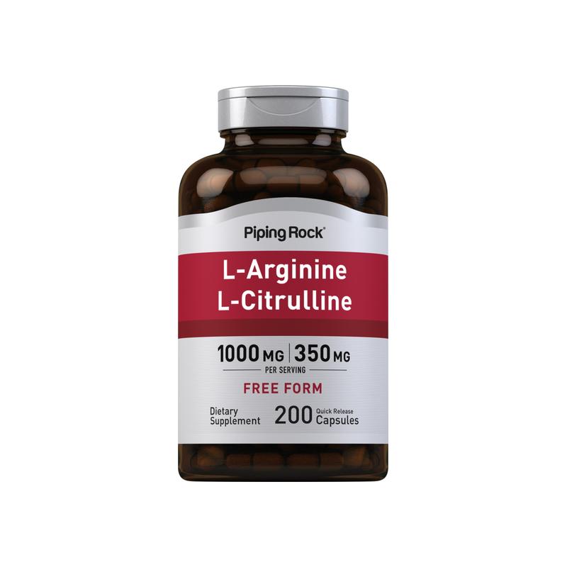 L - 精氨酸 1000 毫克 + 瓜氨酸 350 毫克，200 粒