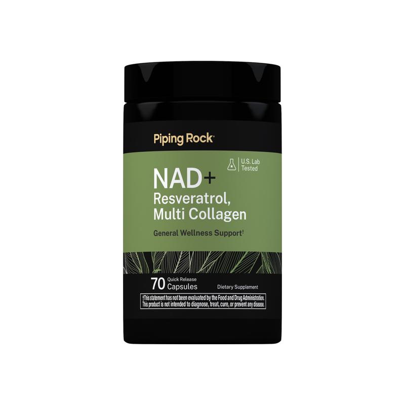 NAD + 白藜芦醇 + 复合胶原蛋白，70 粒