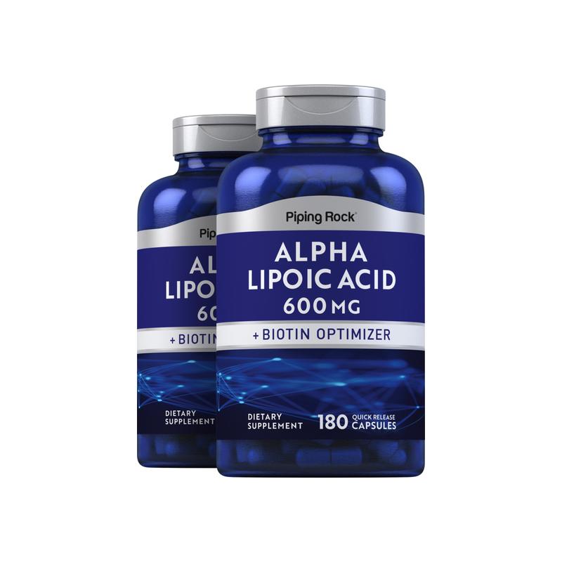 Alpha Lipoic Acid,600 毫克,180 速释 胶囊,2 瓶