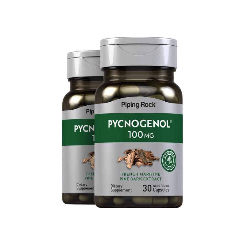 Pycnogenol,100 毫克,30 速释 胶囊,2 瓶