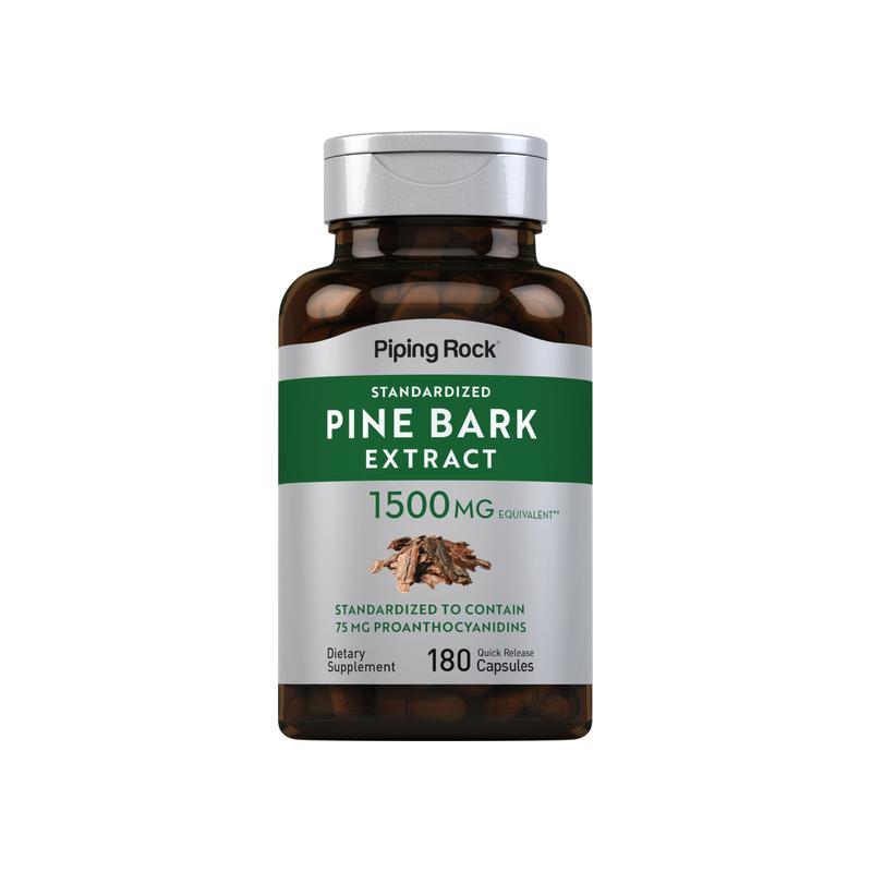 Pine Bark 提取物,1500 毫克,180 速释 胶囊
