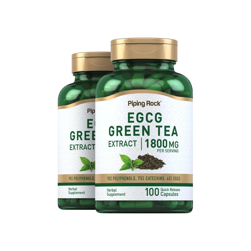 标准化绿茶 EGCG 提取物胶囊，每份 1800 毫克，100 粒
