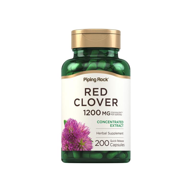 红三叶草提取物，每份 1200 毫克，200 粒