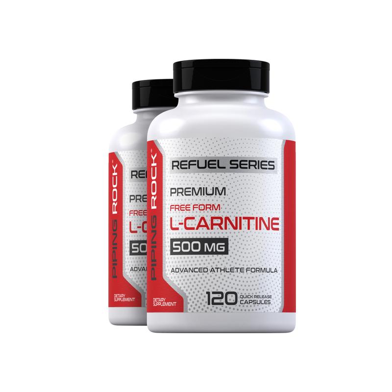L - 肉碱，每粒 500 毫克，120 粒，共 2 瓶