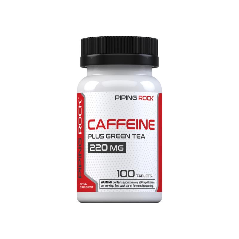 咖啡因 + 绿茶提取物，每片 220 毫克，100 片