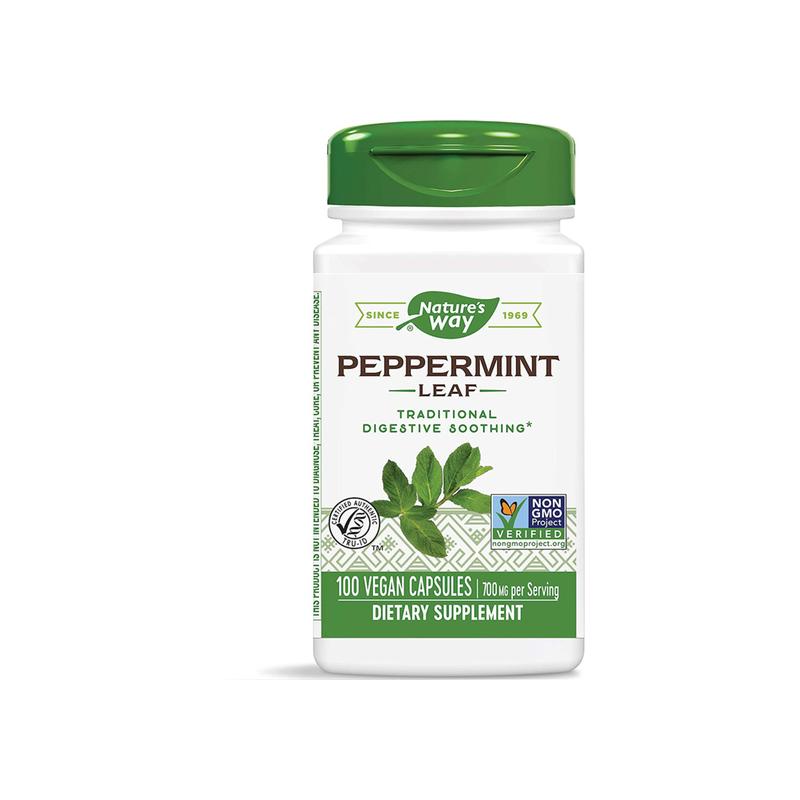 薄荷叶提取物，每份 700 毫克，100 粒
