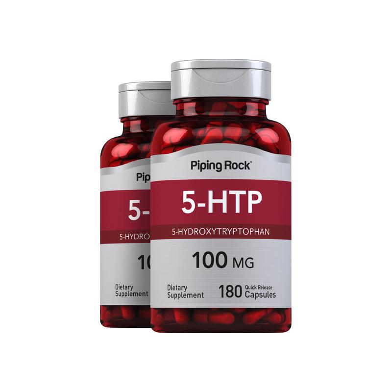 5 - 羟基色氨酸，每粒 100 毫克，180 粒，共 2 瓶
