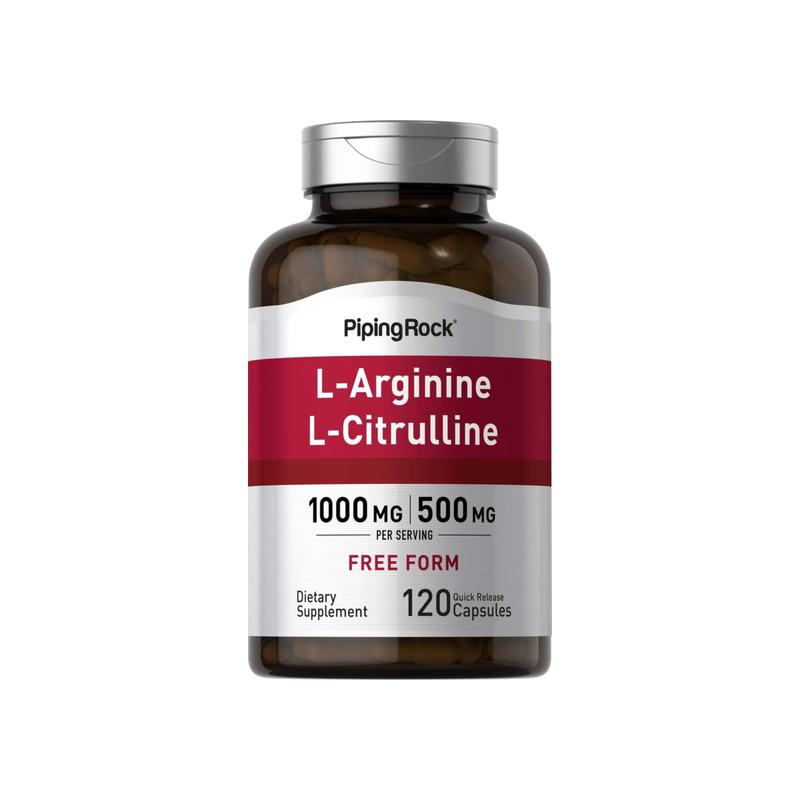 L - 精氨酸 1000 毫克 + 瓜氨酸 500 毫克，120 粒
