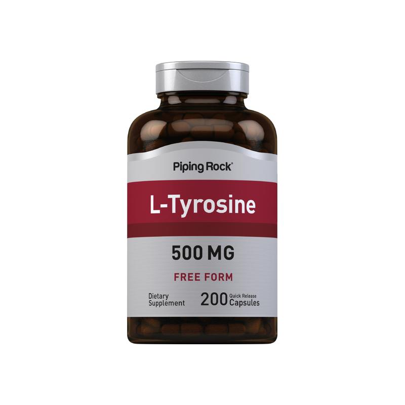 L - 酪氨酸，每粒 500 毫克，200 粒