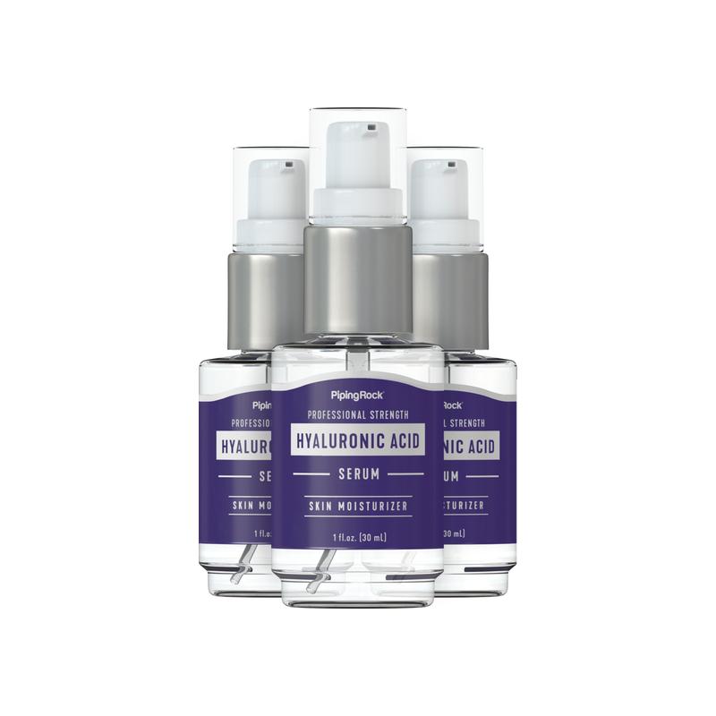 Hyaluronic Acid 精华液,1 液量盎司（30 毫升）Pump 瓶,3 Pump 瓶