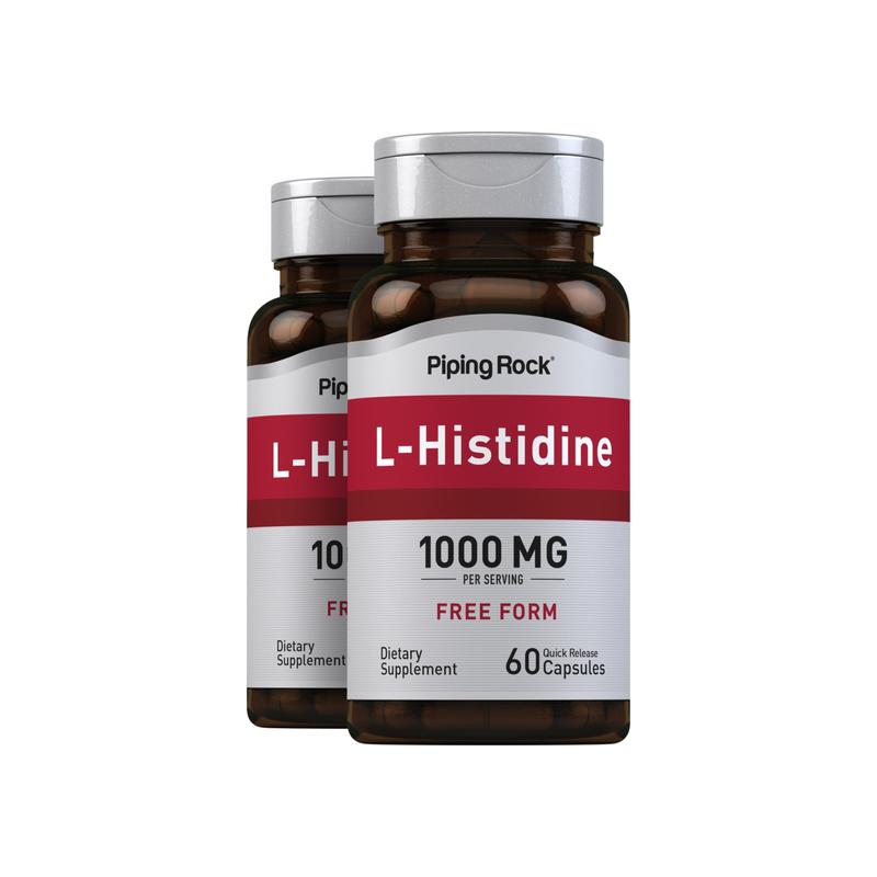 L - 组氨酸，每份 1000 毫克，60 粒，共 2 瓶