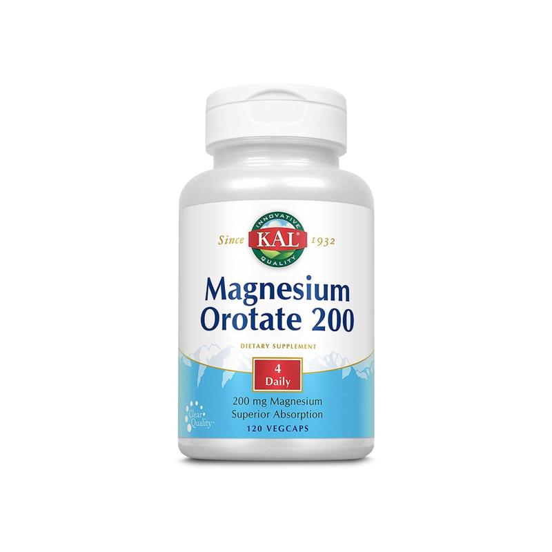 乳清酸镁，每粒 200 毫克，120 粒