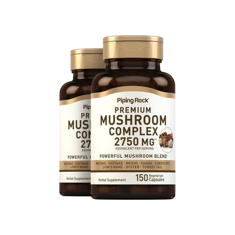 八种菌类复合，每份 2750 毫克，150 粒 / 瓶，共 2 瓶