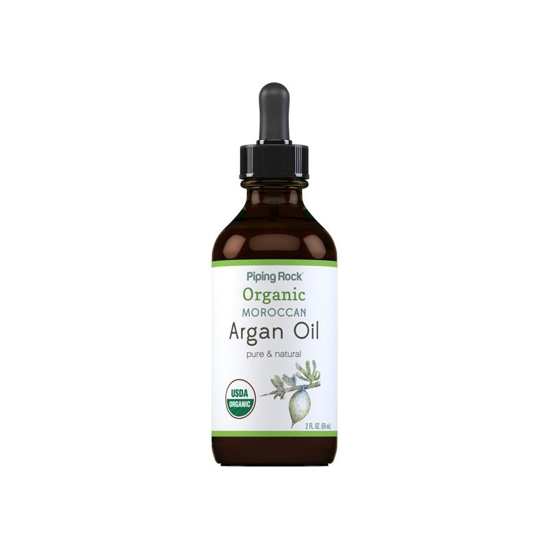 Argan 油 纯净 Moroccan 液体 Gold（有机）,2 液量盎司（59 毫升）滴管瓶
