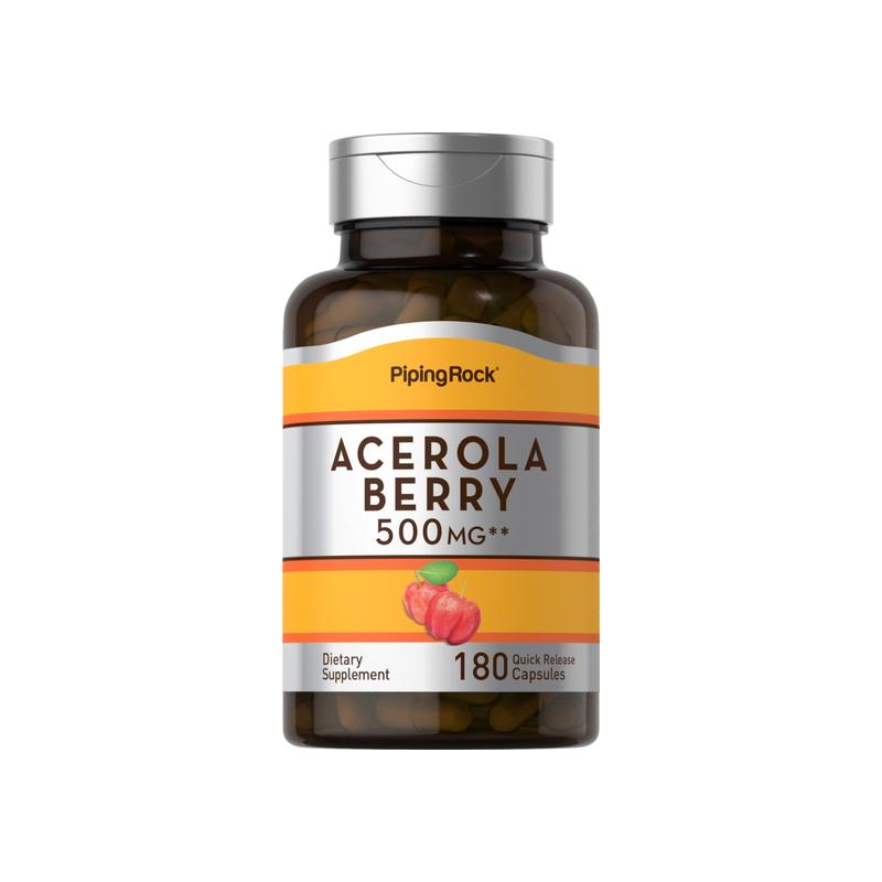 针叶樱桃提取物，每粒 500 毫克，180 粒