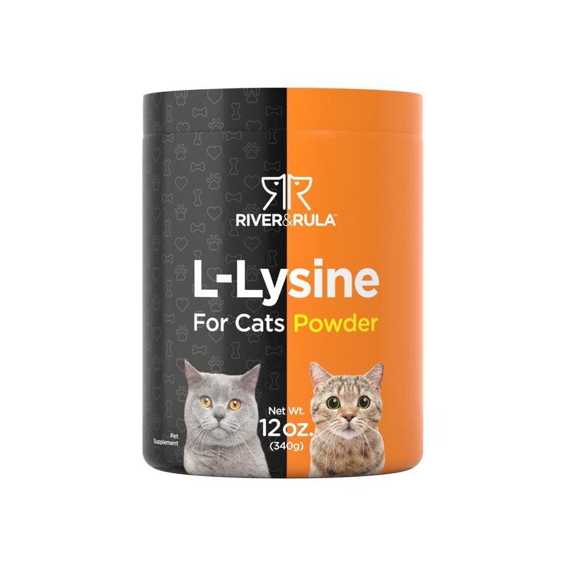猫咪专用 L - 赖氨酸粉，12 盎司（340 克）/ 瓶