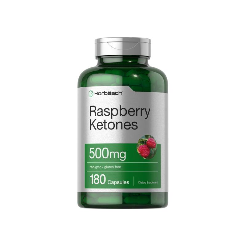 树莓酮，每粒 500 毫克，180 粒胶囊